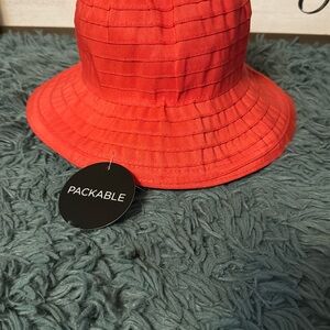 Packable Red Sun Hat “BRAND NEW”
